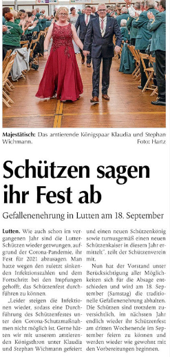 Schuetzenfestabsage21 OM Wochenblatt Vechta